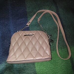Steve Madden Soft Tan Quilted Handbag
